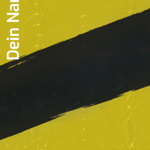 Eine Fußballsammelkarte in den Farben gelb und schwarz zum individuell gestalten.