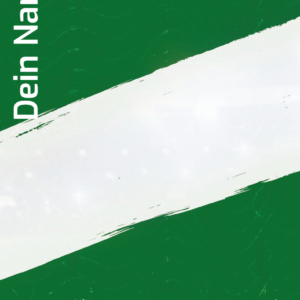 Eine individuelle Fußballsammelkarte in den Farben grün und weiß.
